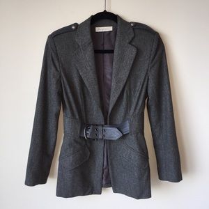 Wool and leather blazer/Jacket